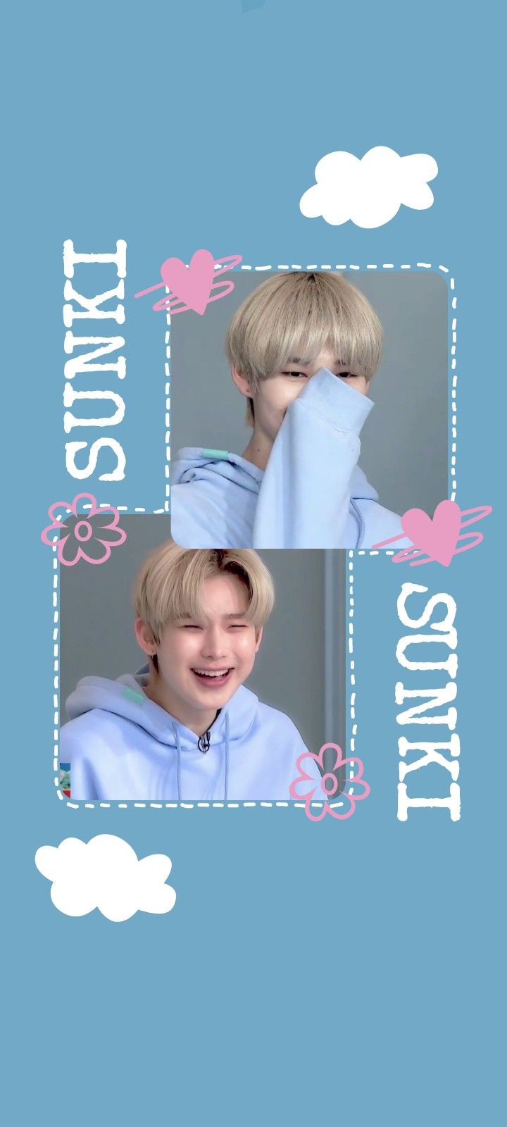 Sunki blue wallpaper