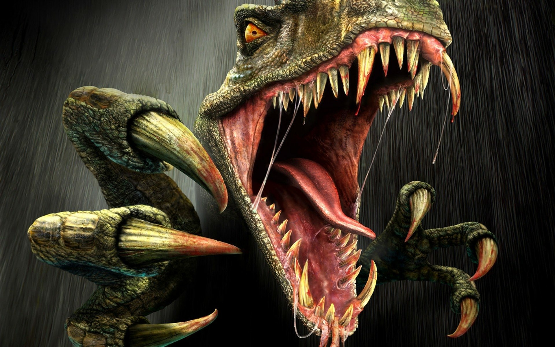 Turok HD Wallpaper: Fierce Dinosaur