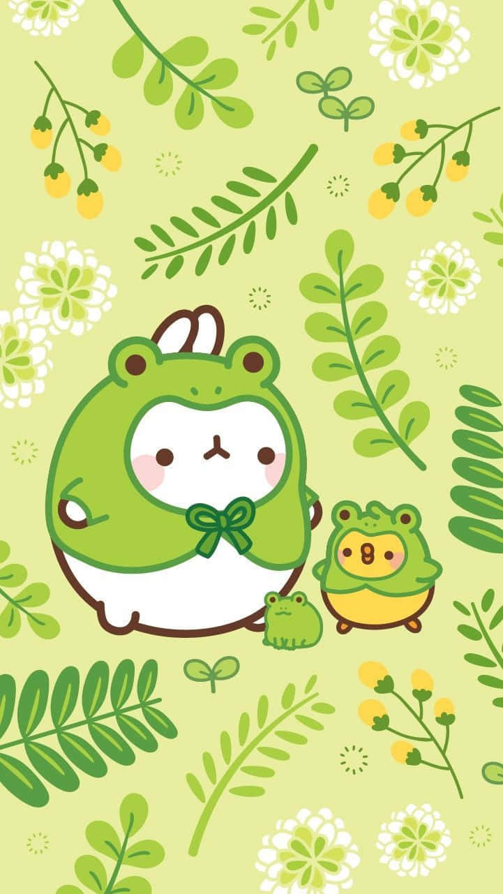 Download Cute Green Kawaii Molang
