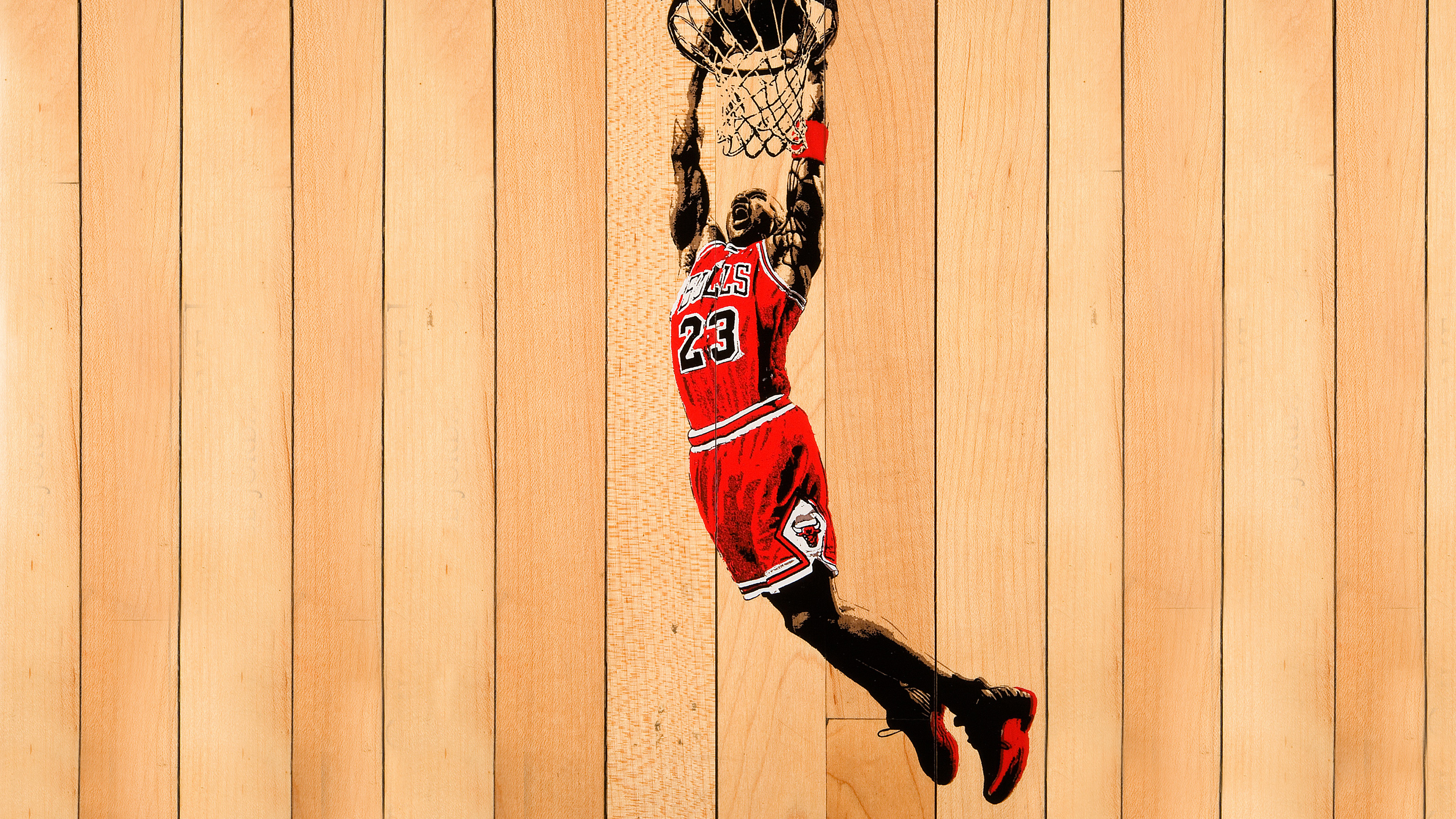 Michael Jordan Wallpaper 4K, Wooden