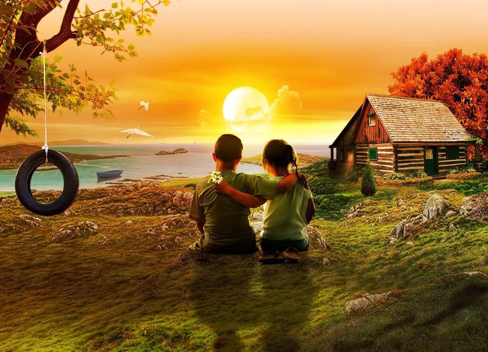 Friends make the world brighter