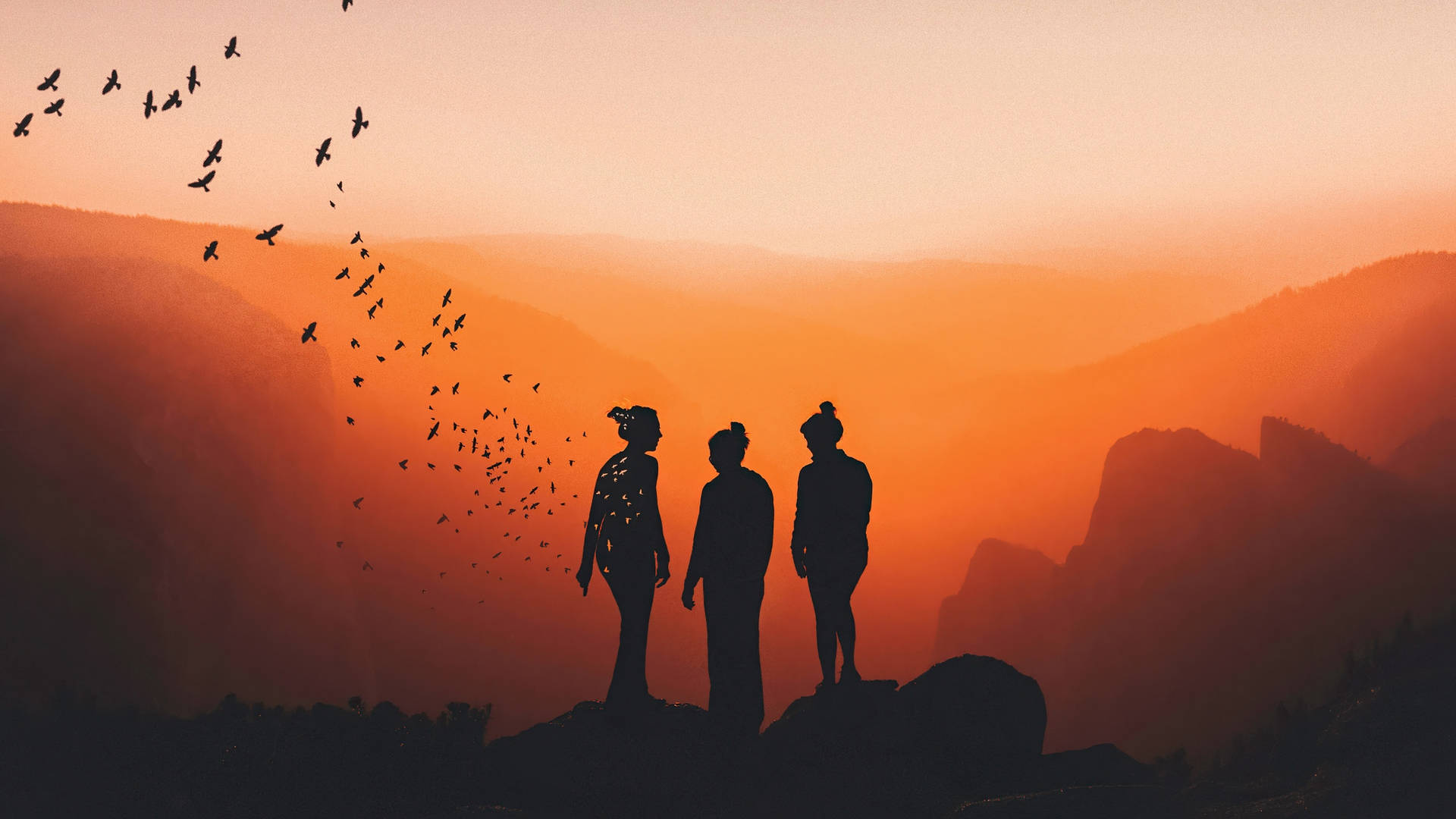 3 Best Friends Background