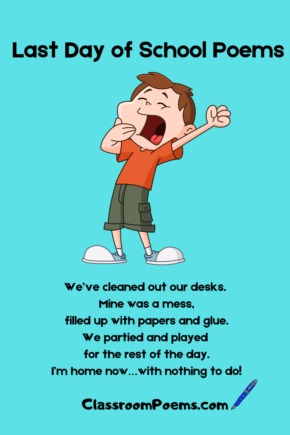 Last Day of School Poems