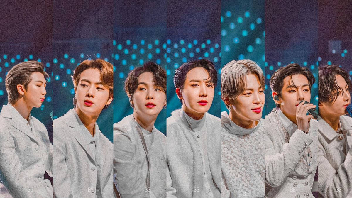 Bts Split Screen Desktop Wallpaper