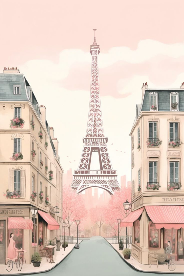 Paris wallpaper, Paris illustration