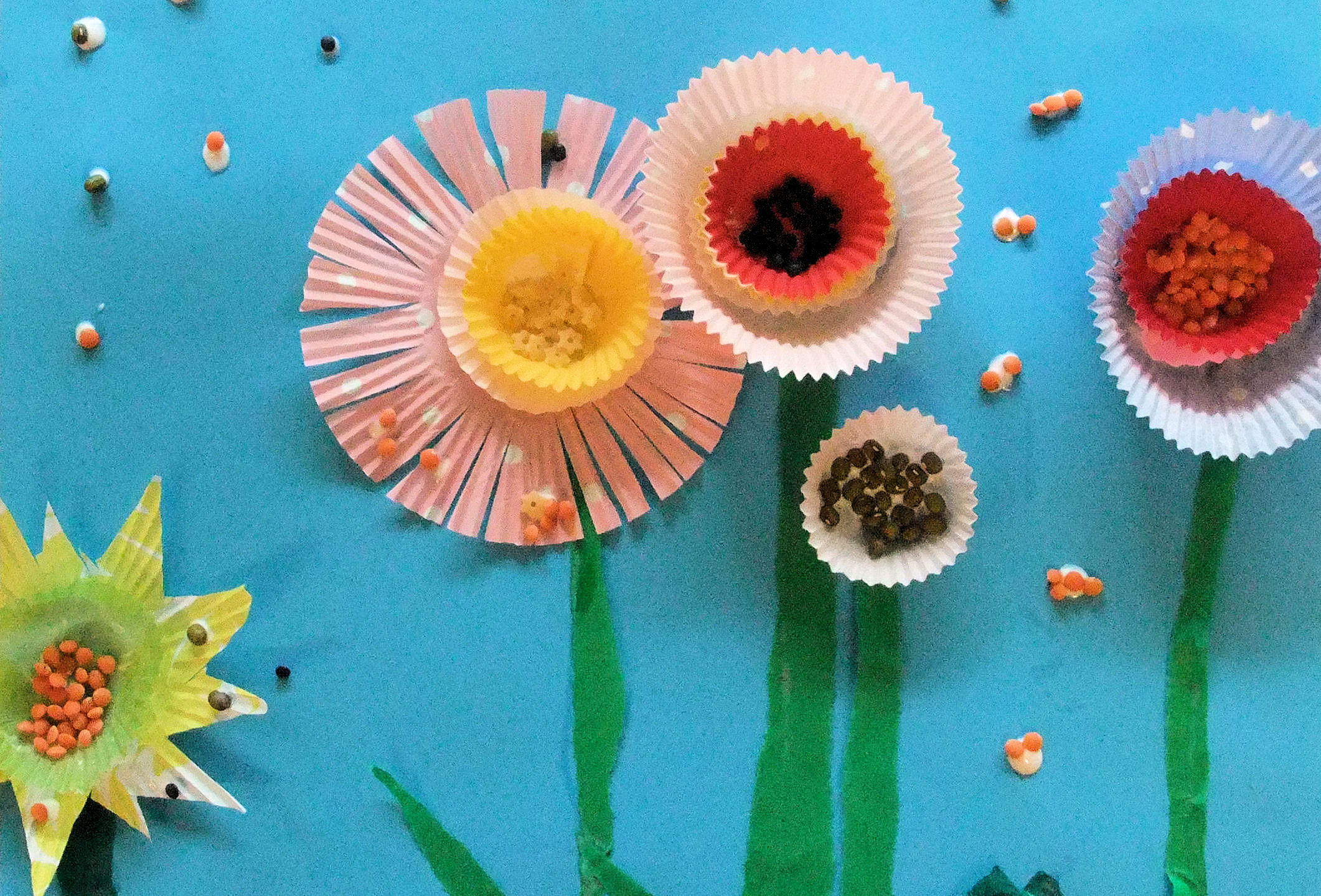 Flower Power: Cupcake Case Collage