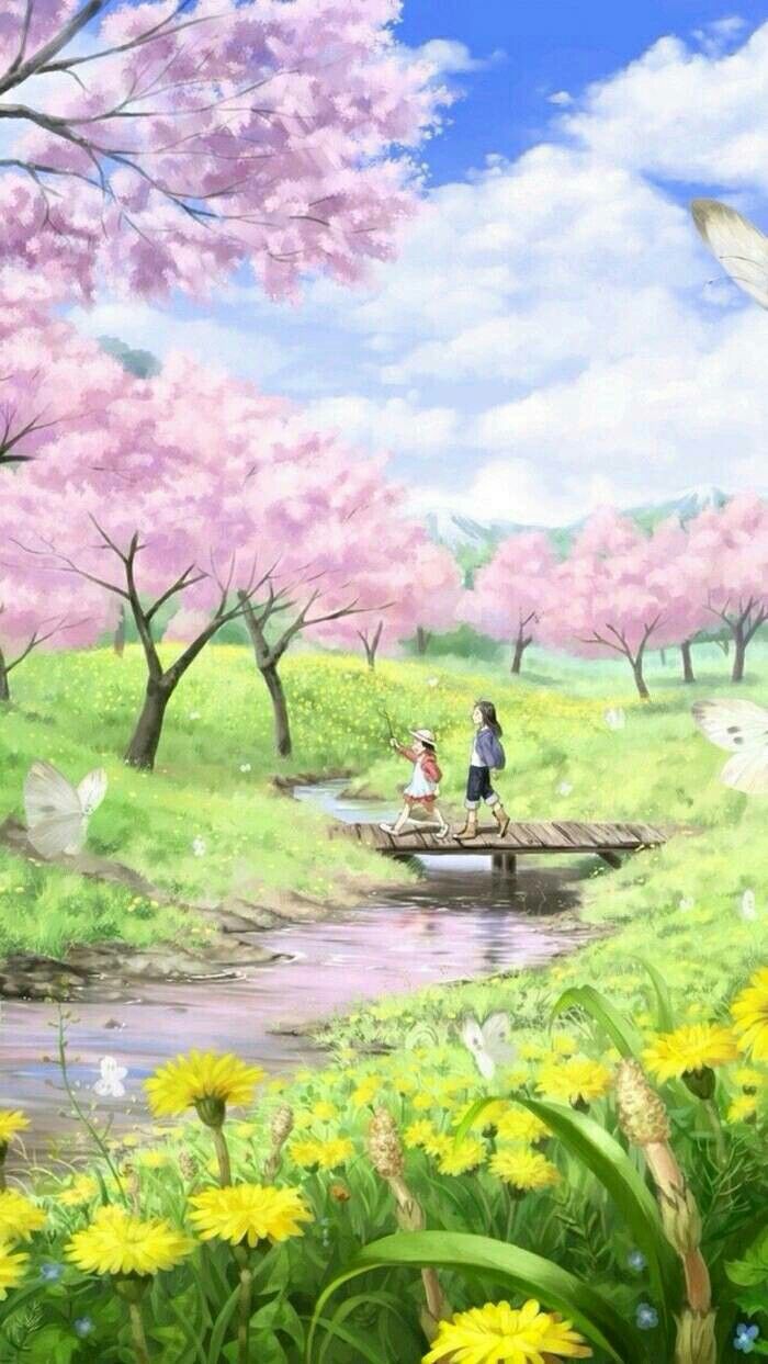 Anime scenery wallpaper, Anime scenery