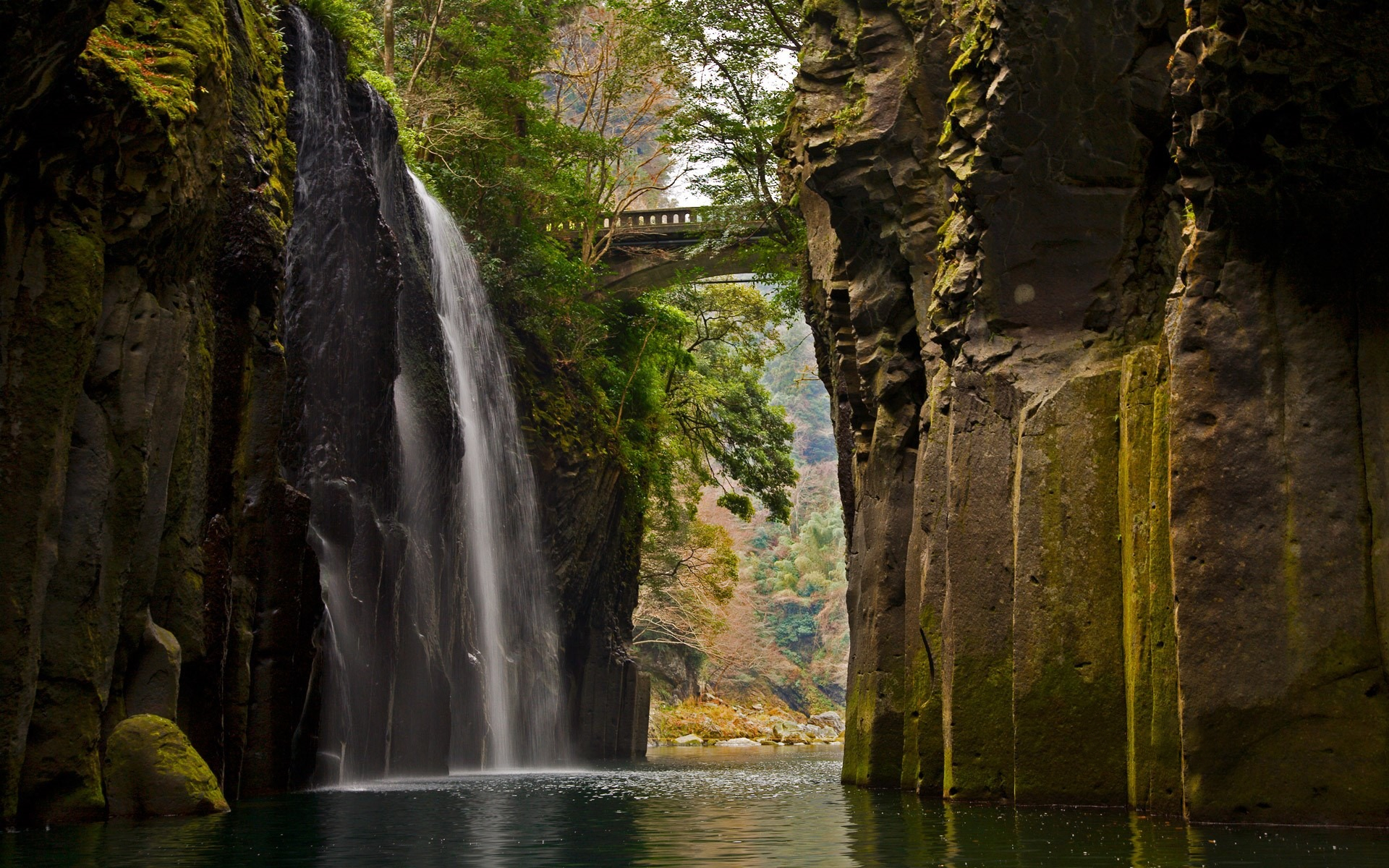 Serene Japan Waterfall HD