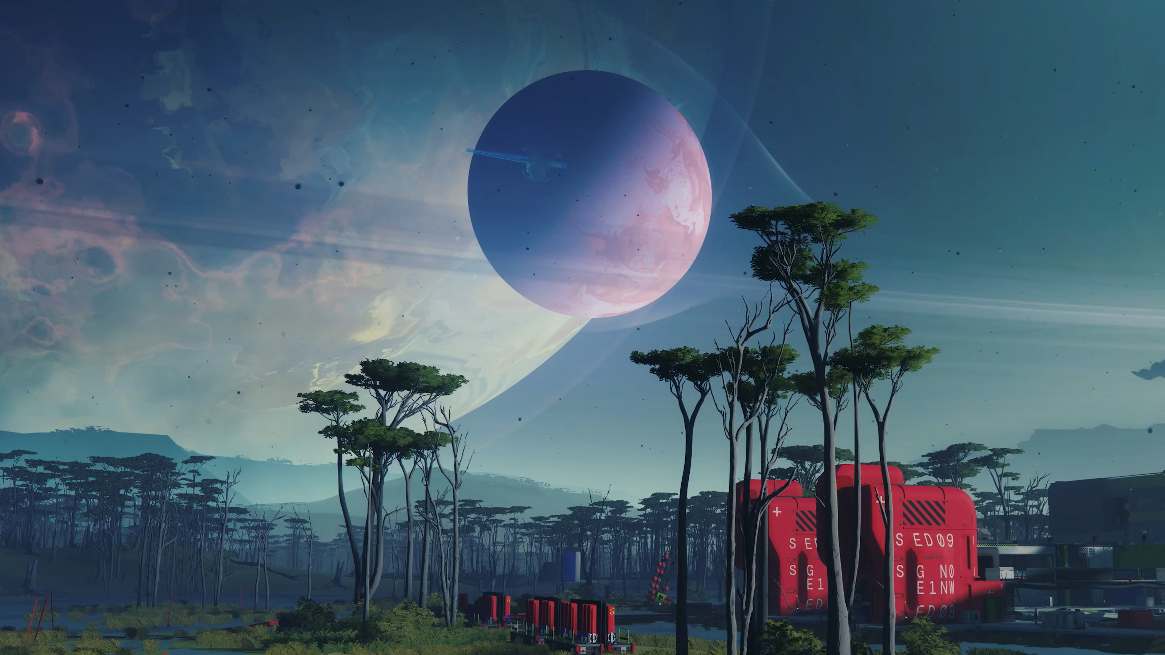 Futuristic Marathon Landscape