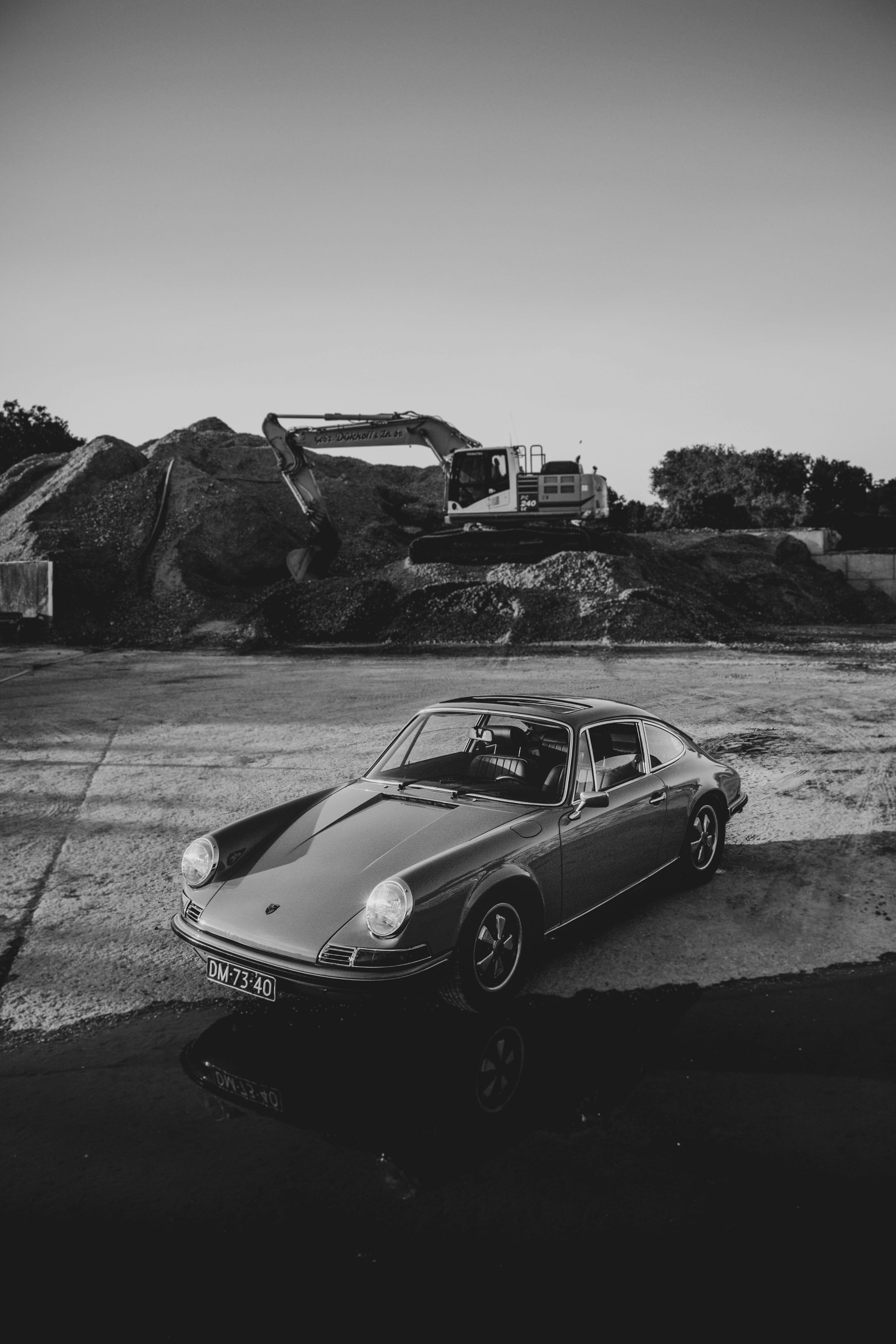 Black And White Car Picture