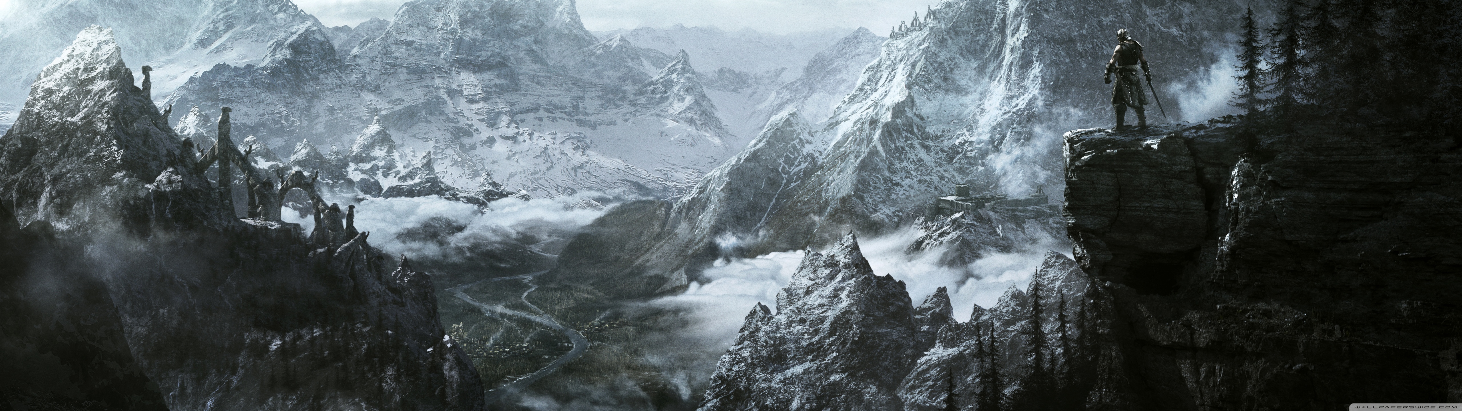 The Elder Scrolls V Skyrim Key Art 4K