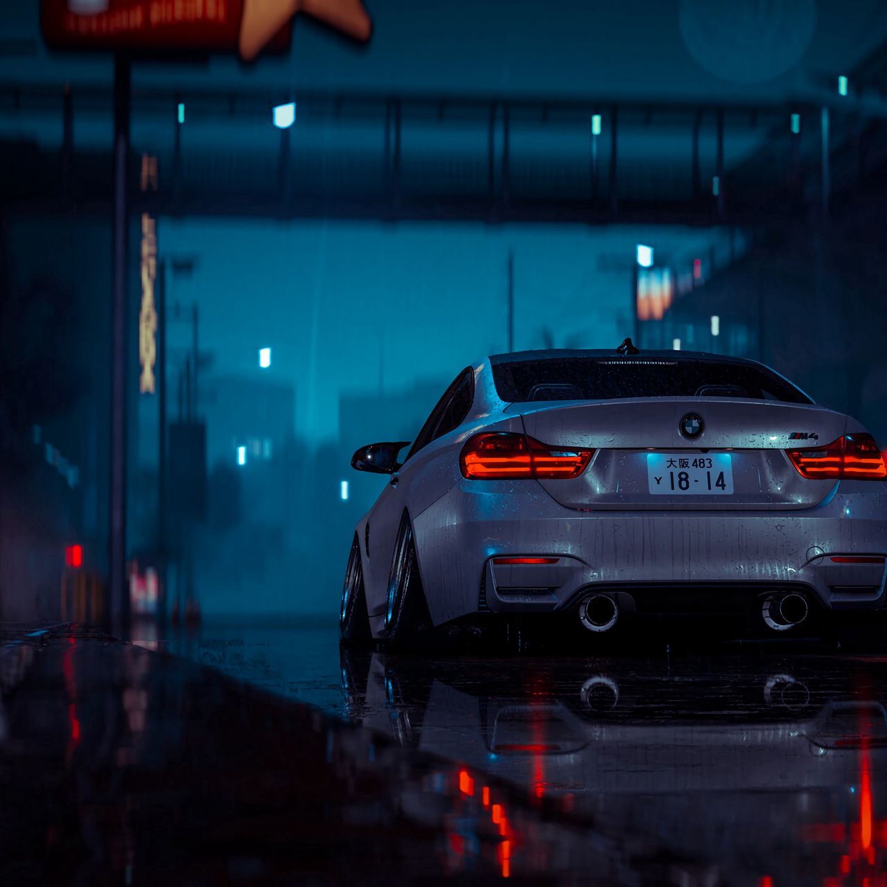 Download wallpaper 1280x1280 car, gray