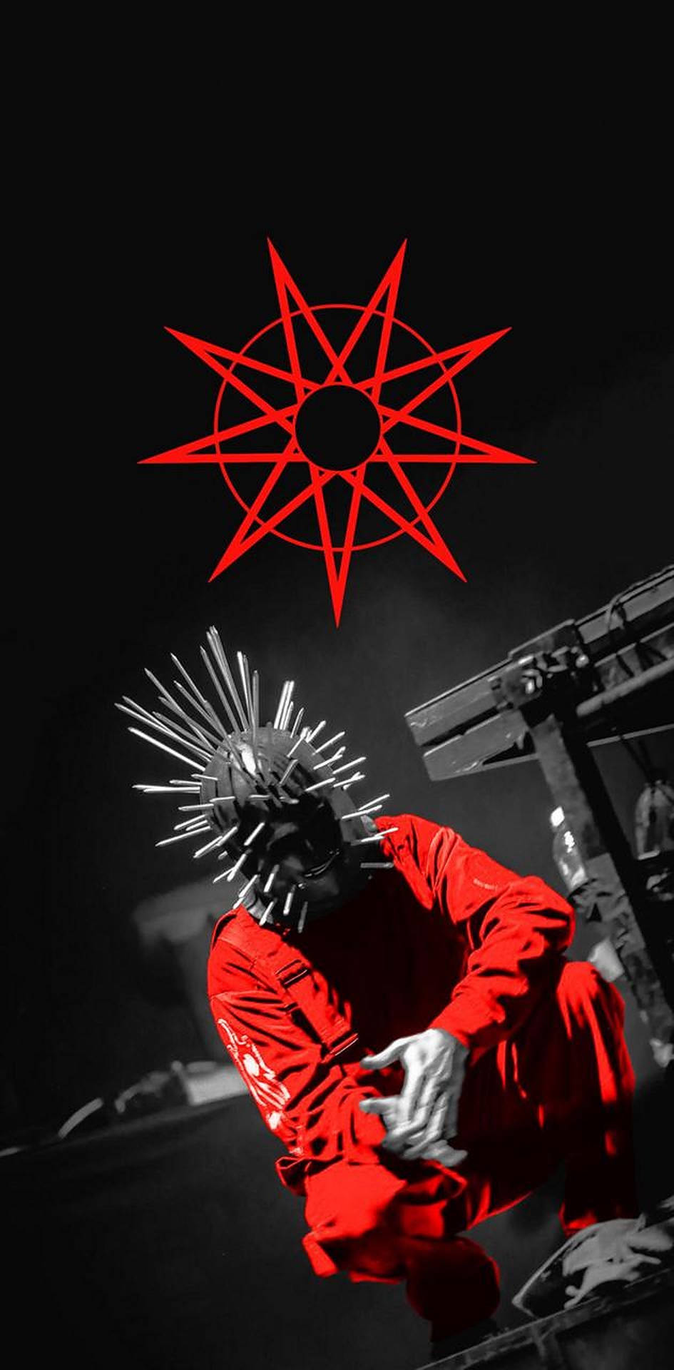 Craig Jones Of Slipknot With Iconic Red
