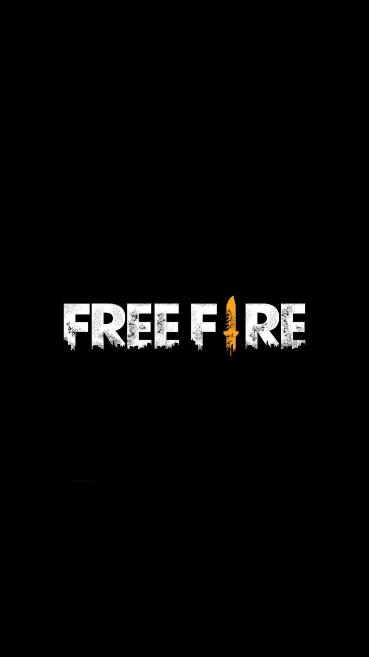 Free Fire Logo Dark Background 4K Ultra