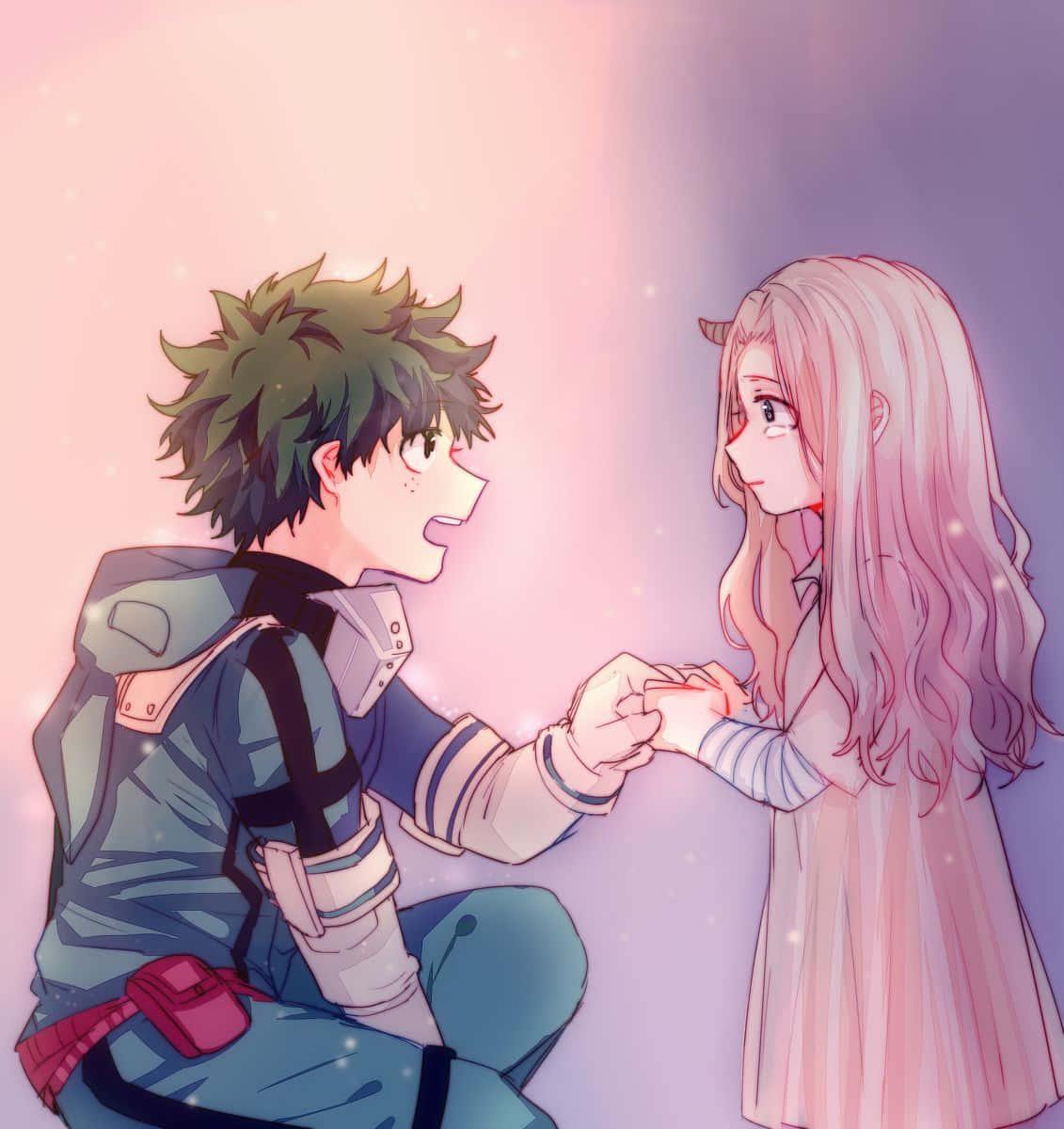 Download Aesthetic Izuku and Eri My Hero Academia Wallpaper