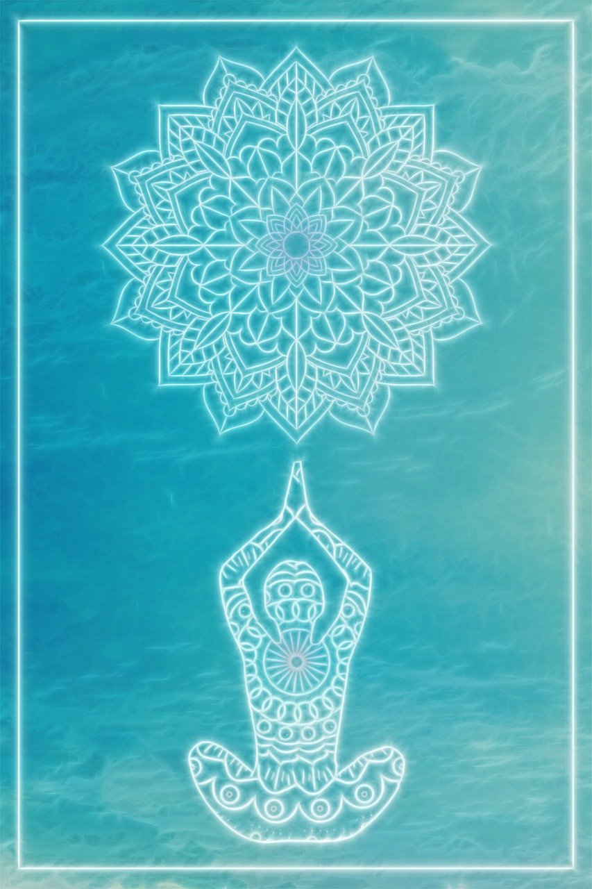 Download Yoga, Silhouette, Mandala
