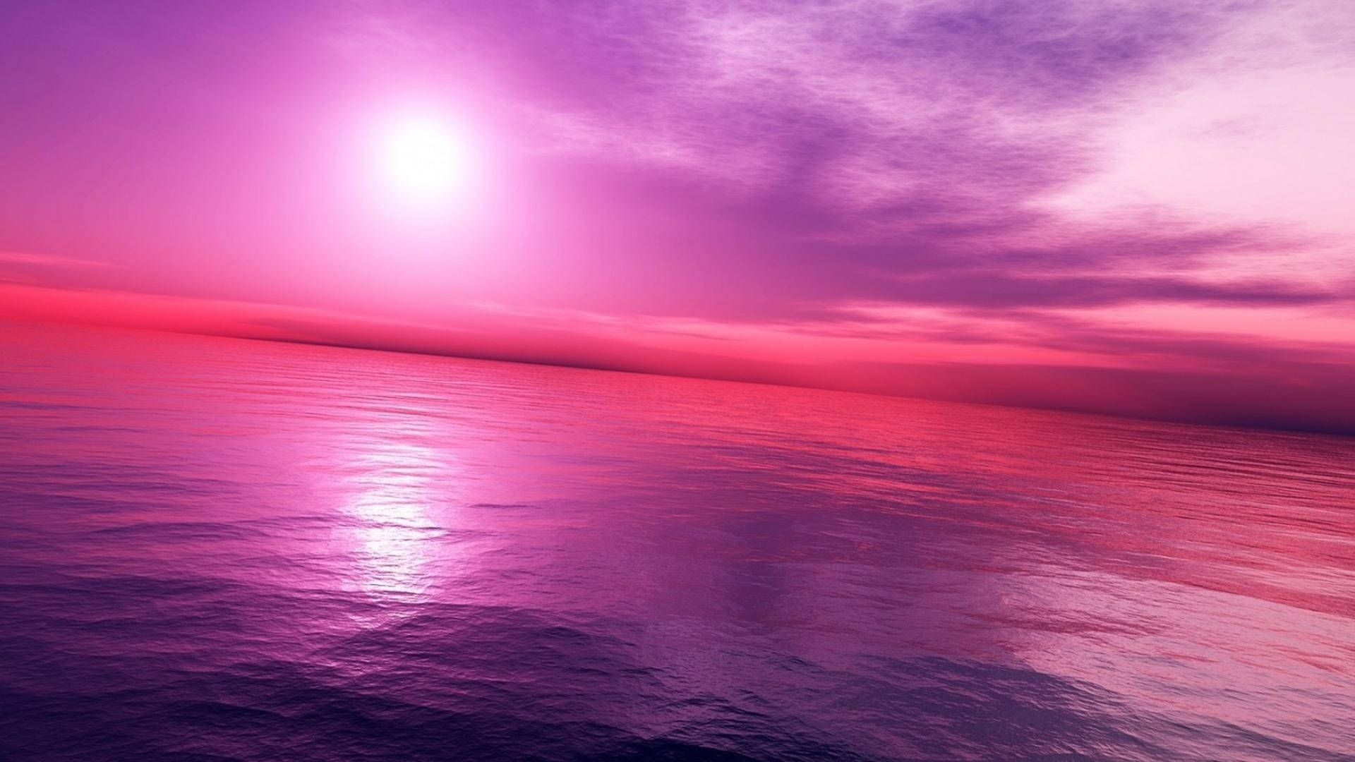 Download Hazy Pink Sunset Wallpaper