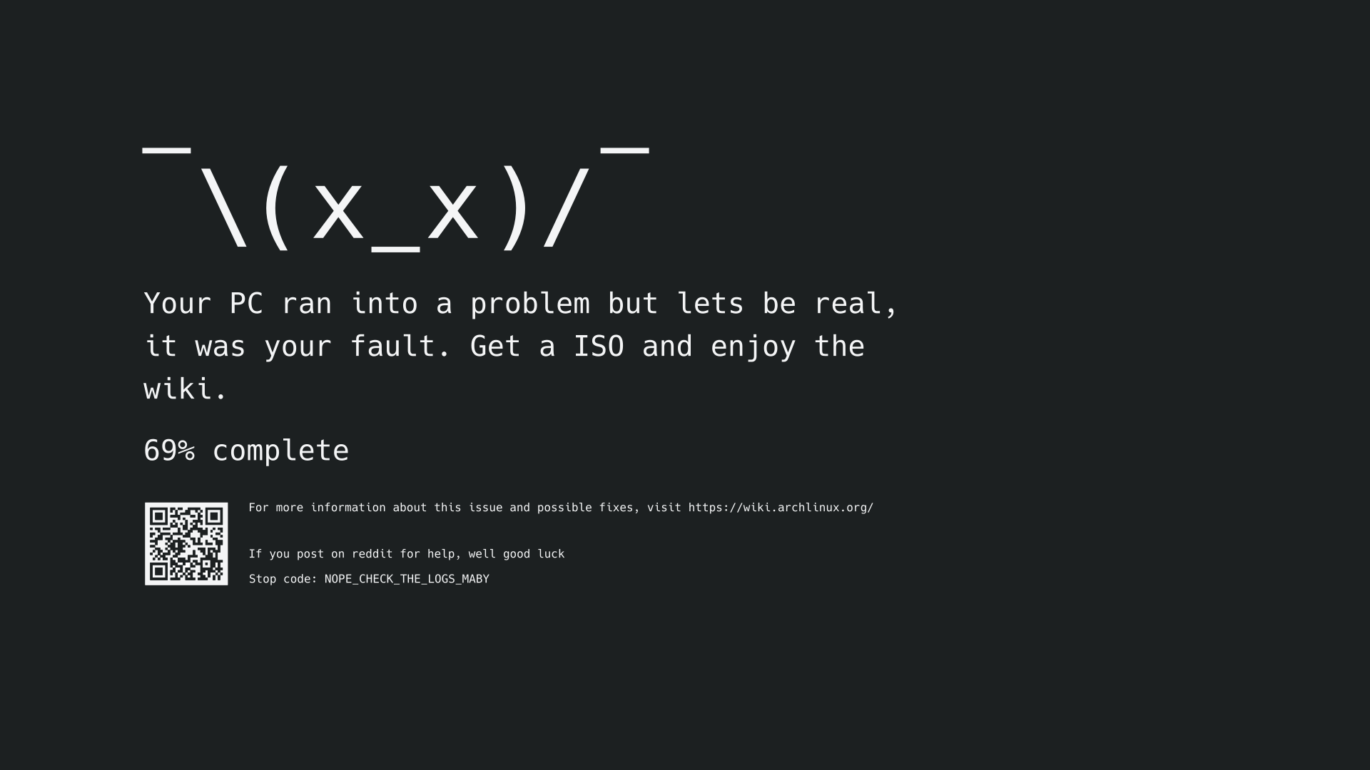 Your pc ran into a problem. SVG