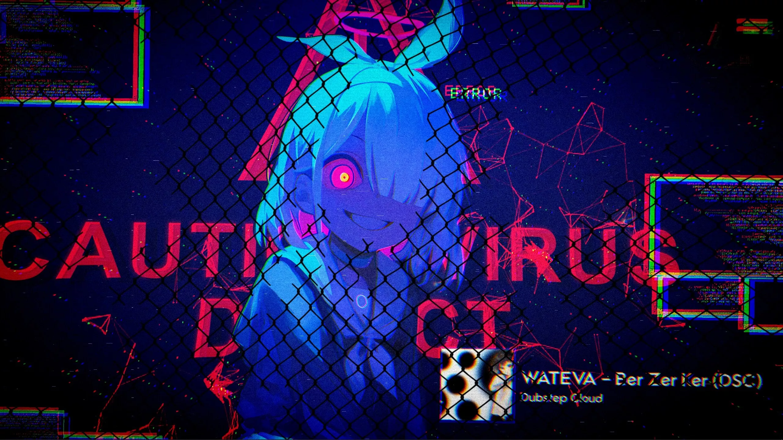 Live wallpaper Girl Error System Arona