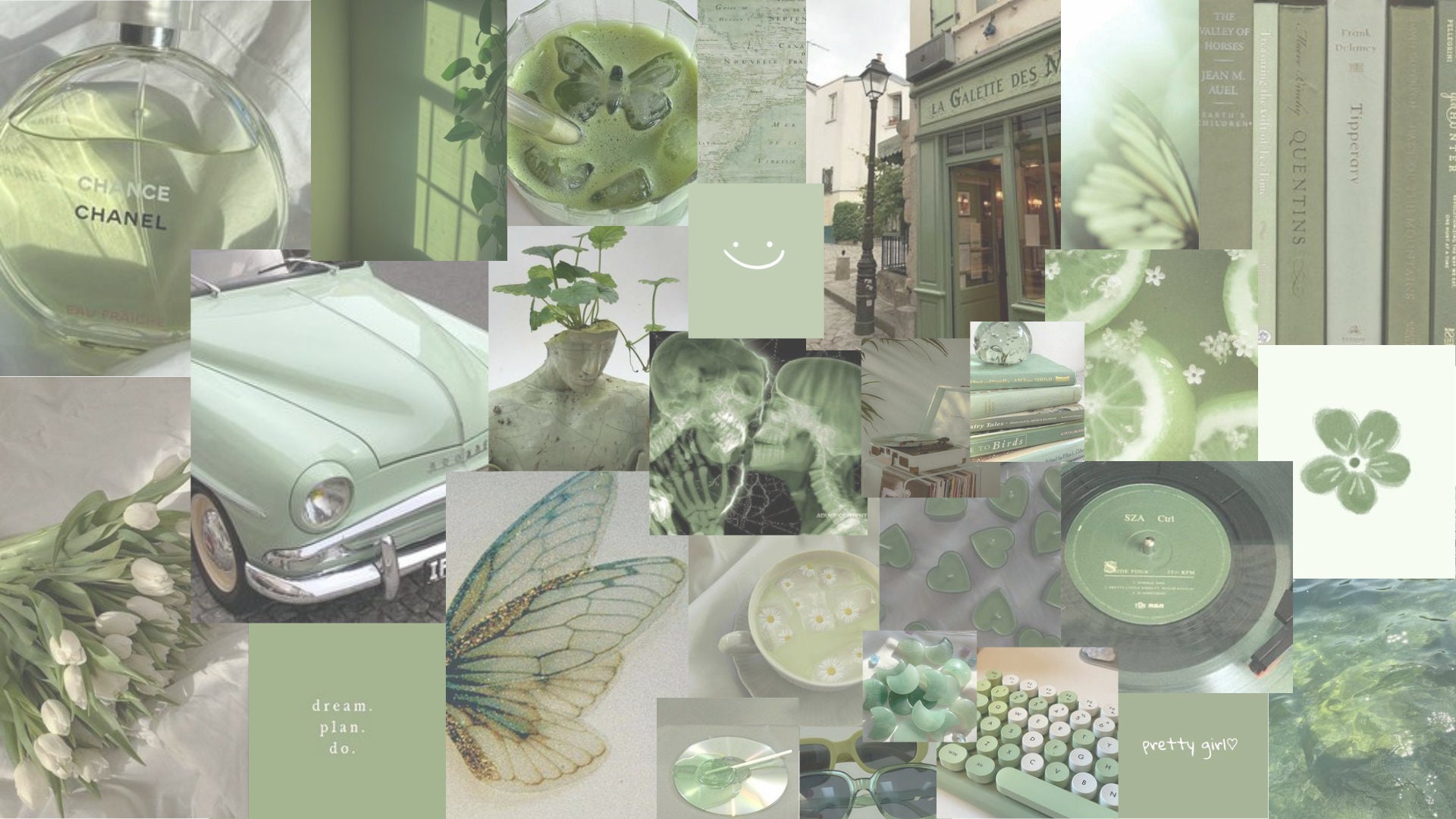 Aesthetic Cute Pastel Green