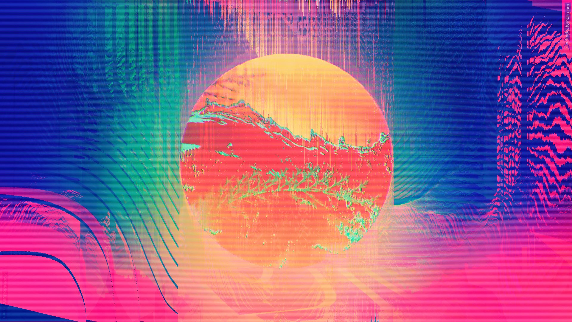 Stellar Glitch HD Wallpaper