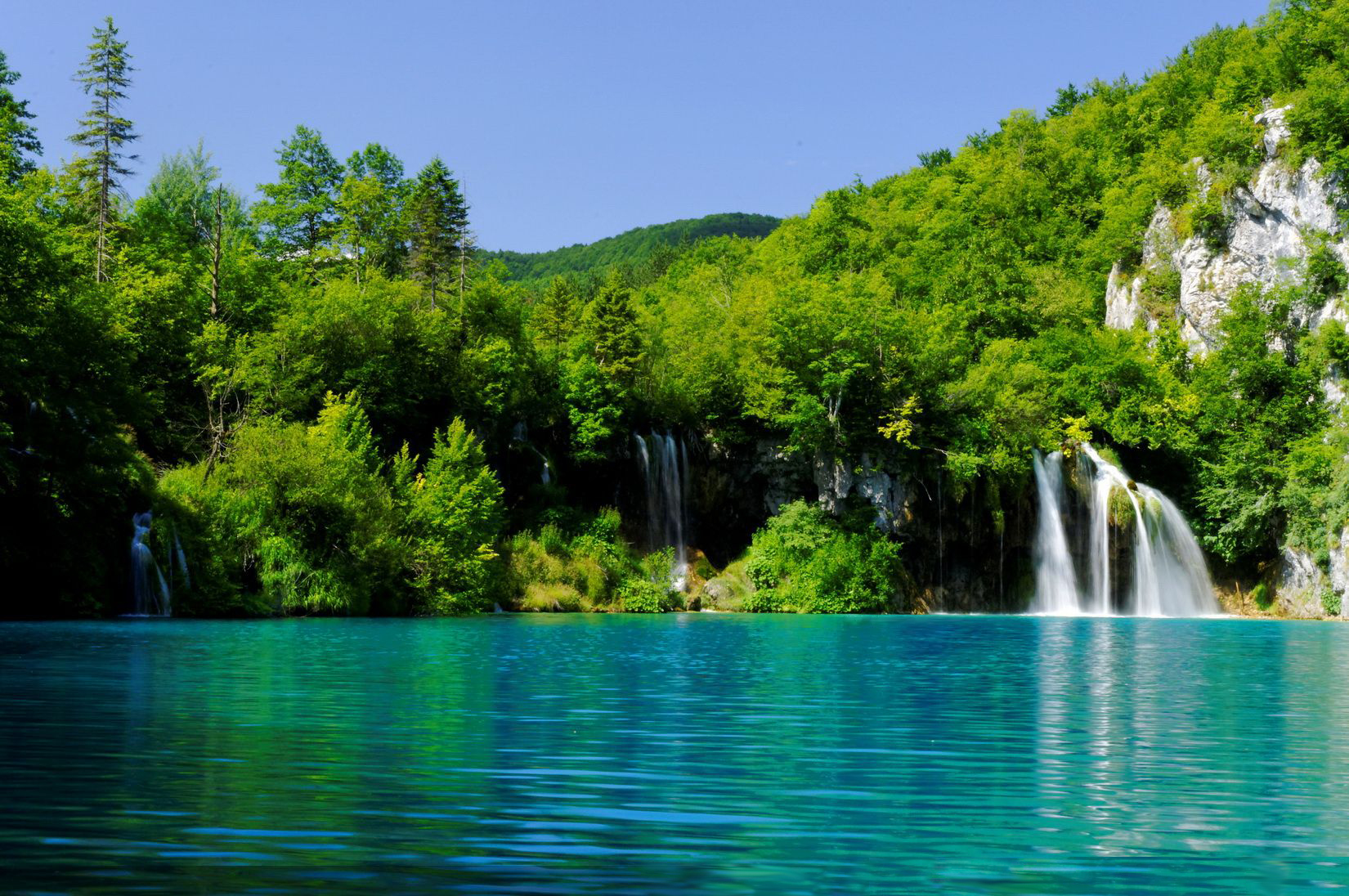 Turquoise Plitvice Lake Croatia