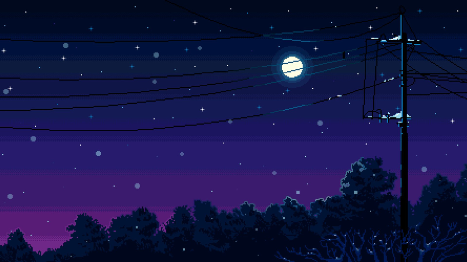 Aesthetic Pixel Art Desktop Wallpaper