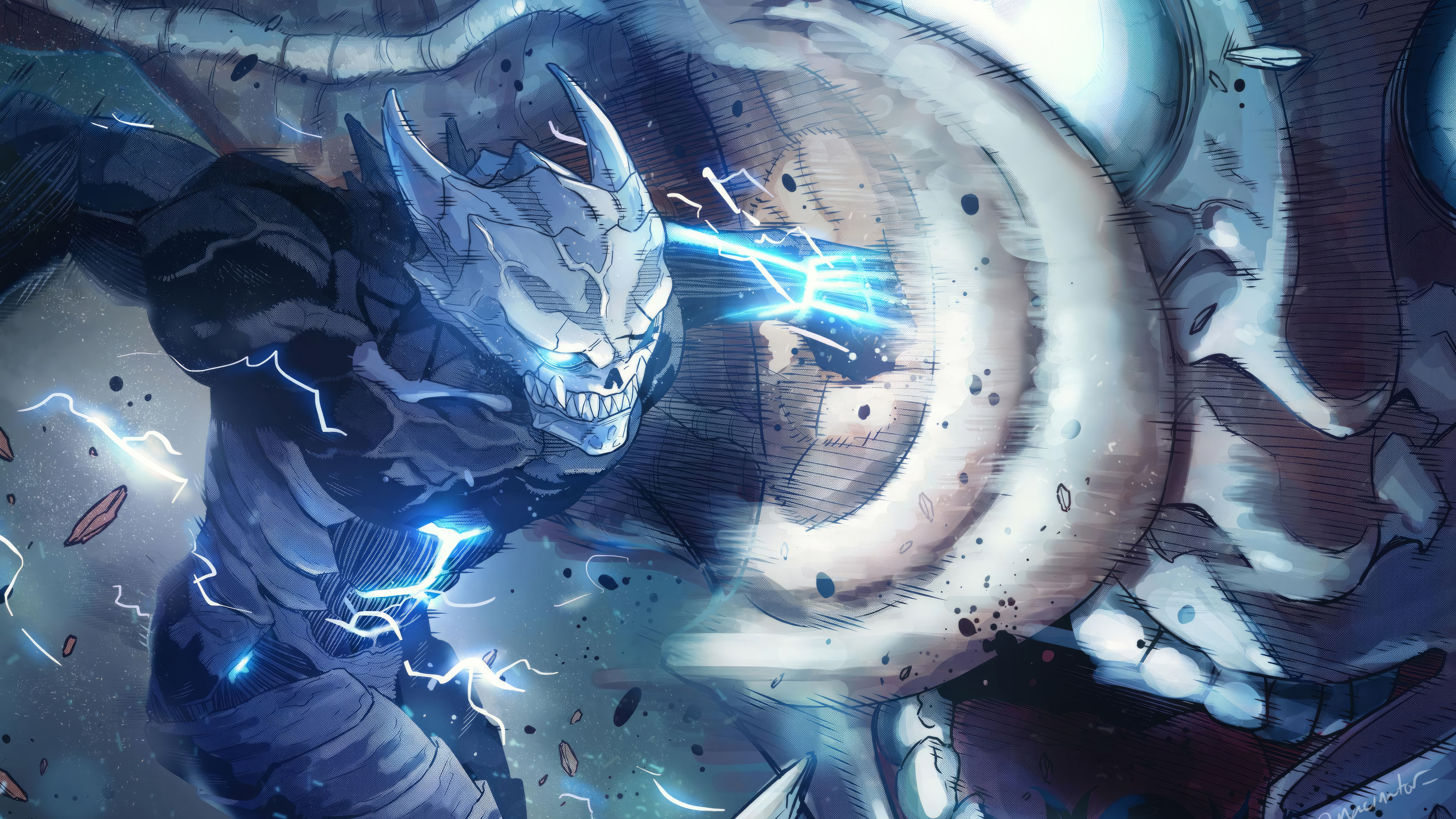 Kafka Kaiju Form Fight Wallpaper 4K HD