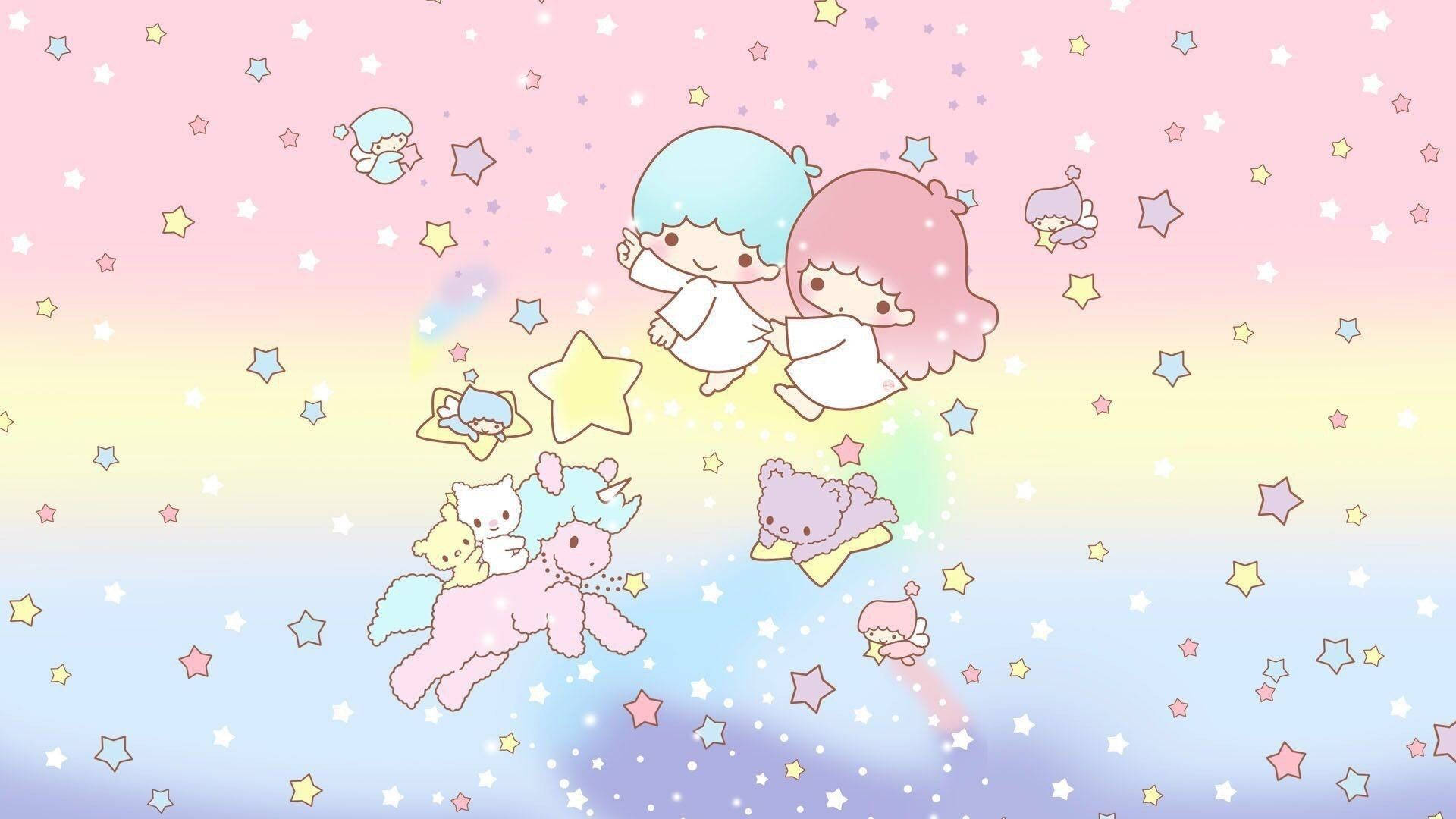Soaring Little Twin Stars Wallpaper