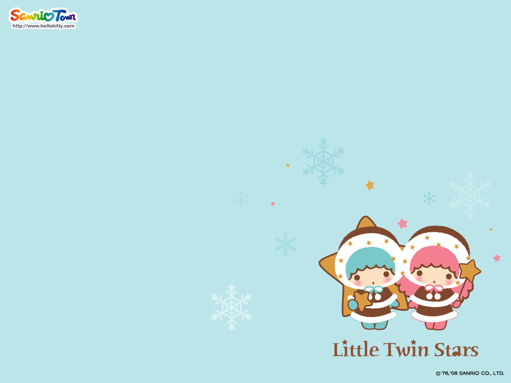 Little Twin Stars Christmas Wallpaper