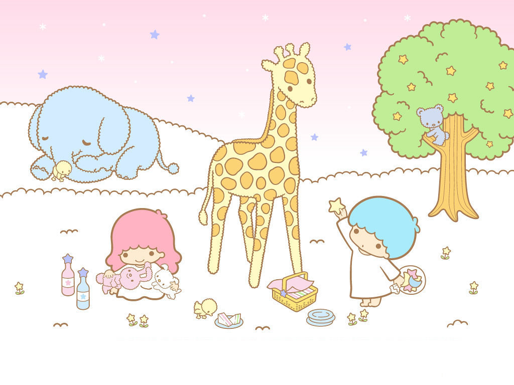 Little Twin Stars Wallpaper Little Twin