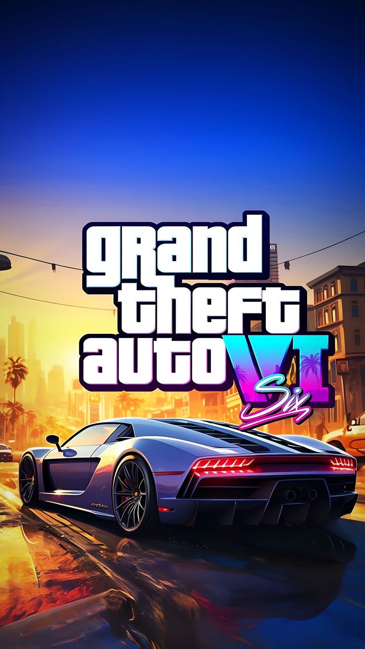 Wallpaper gta 6, game, car, city