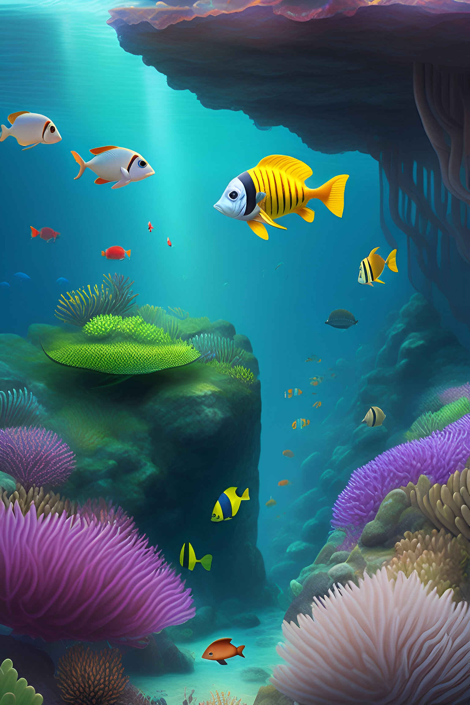 Mobile Phone Wallpaper Underwater