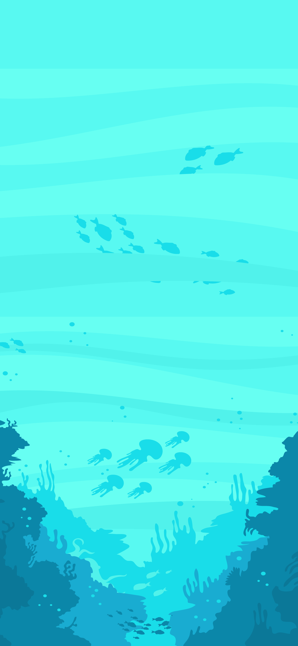 Minimalist phone wallpaper Underwater