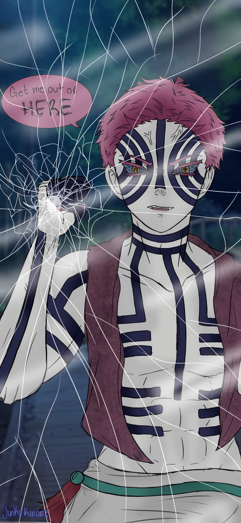 Akaza. Demon Slayer: Kimetsu No Yaiba