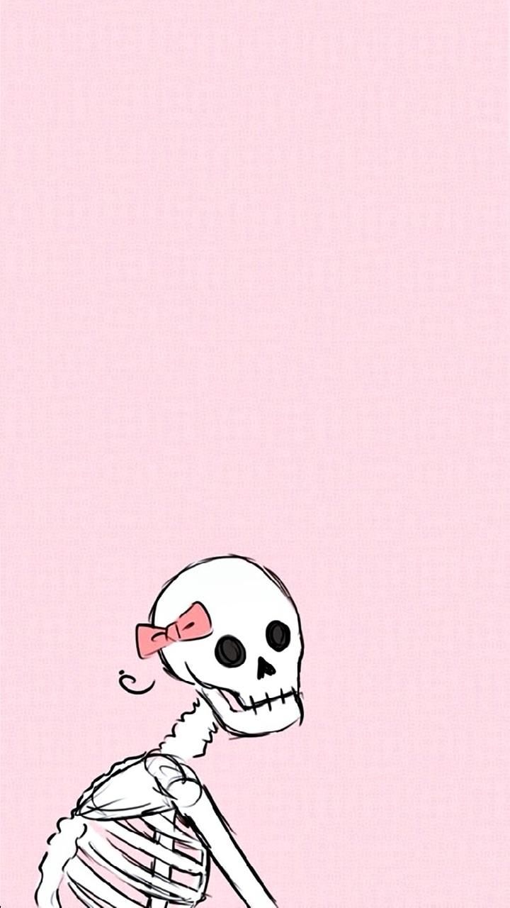 Pretty Skeleton wallpaper