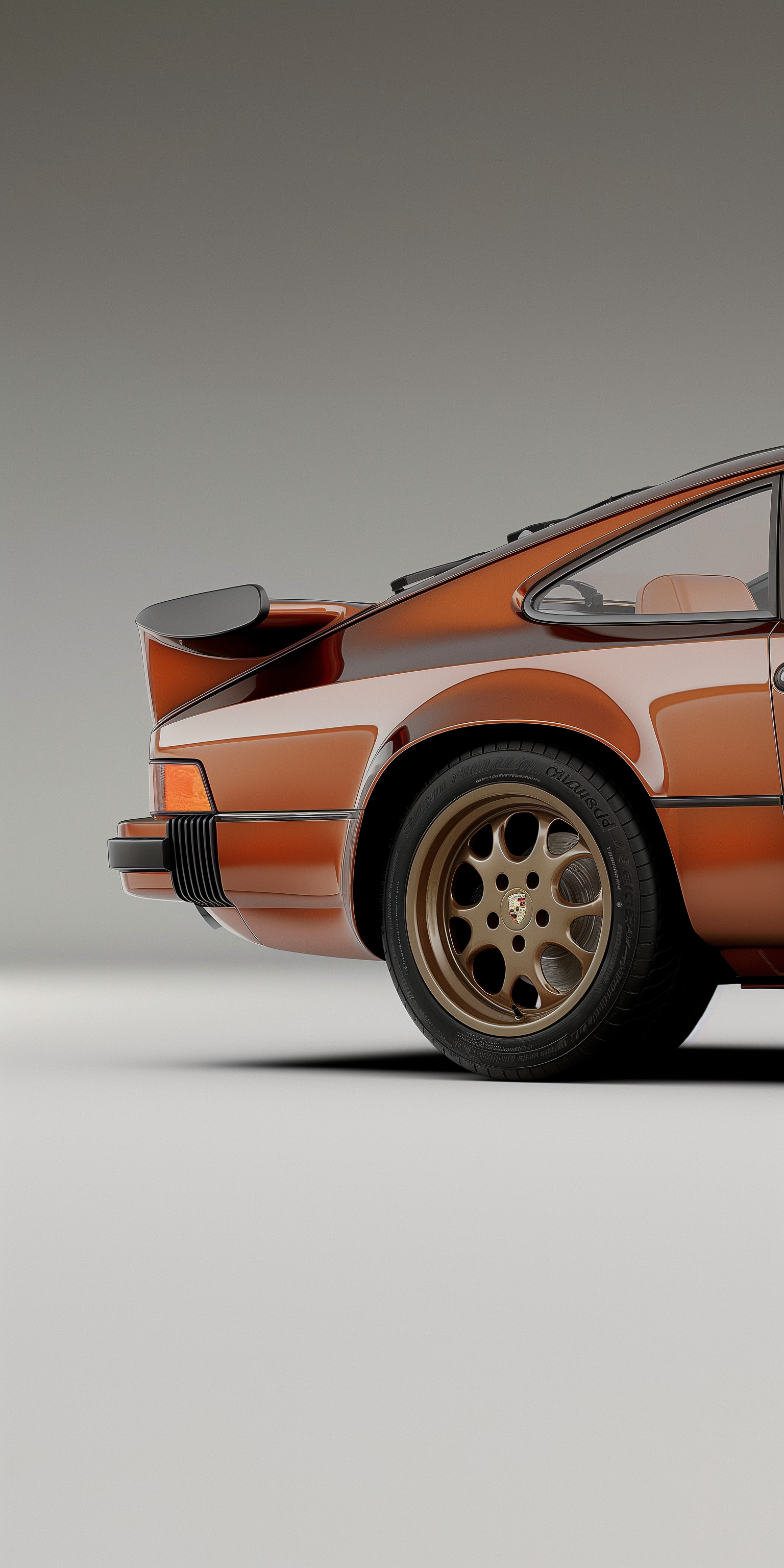 Brown Porsche 944 Widebody Phone