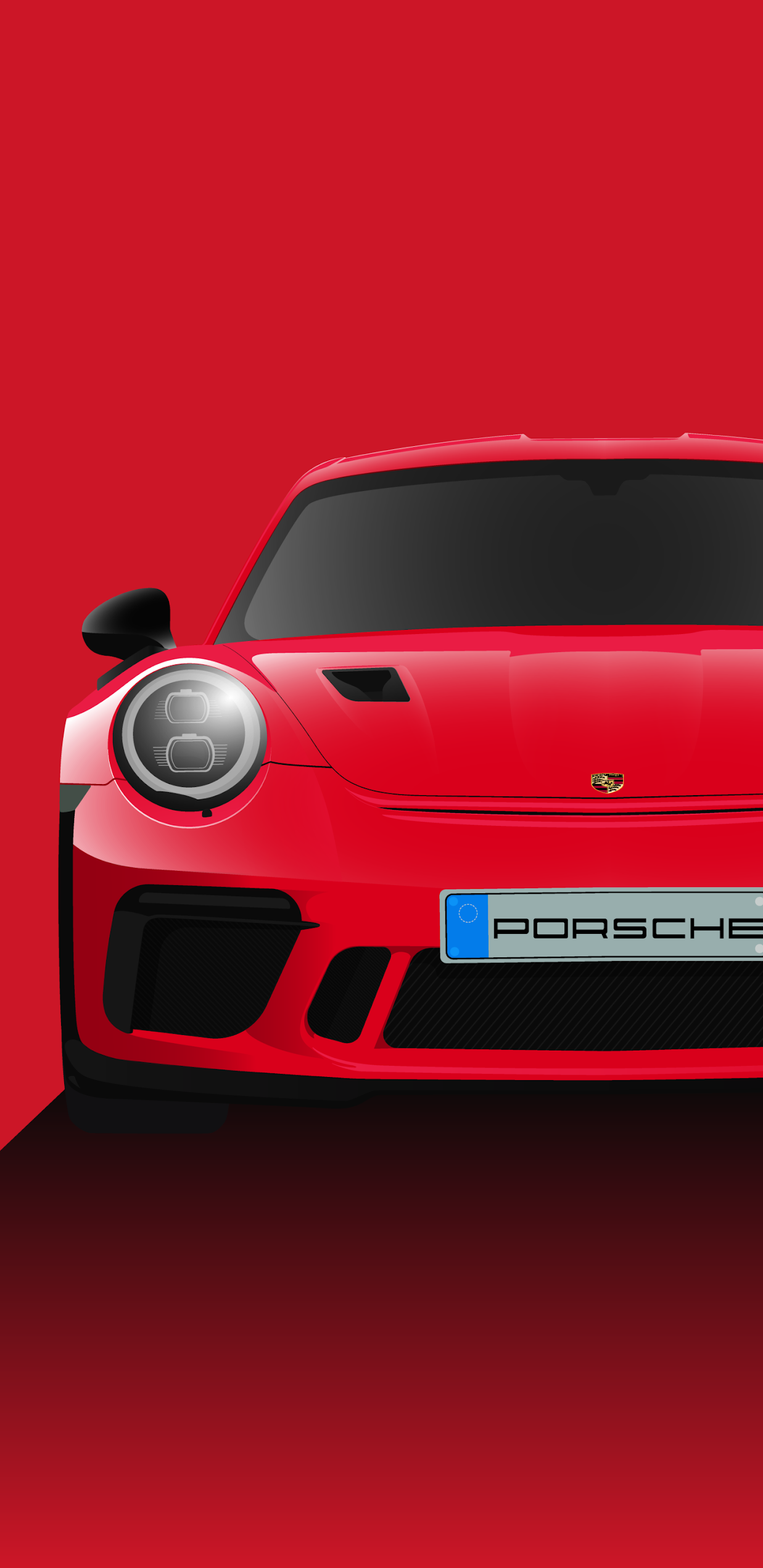 Porsche Minimalist mobile wallpaper