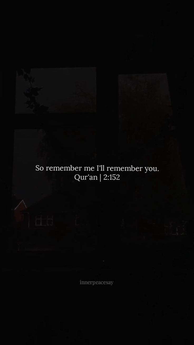 Remember Me and I Will Remember You