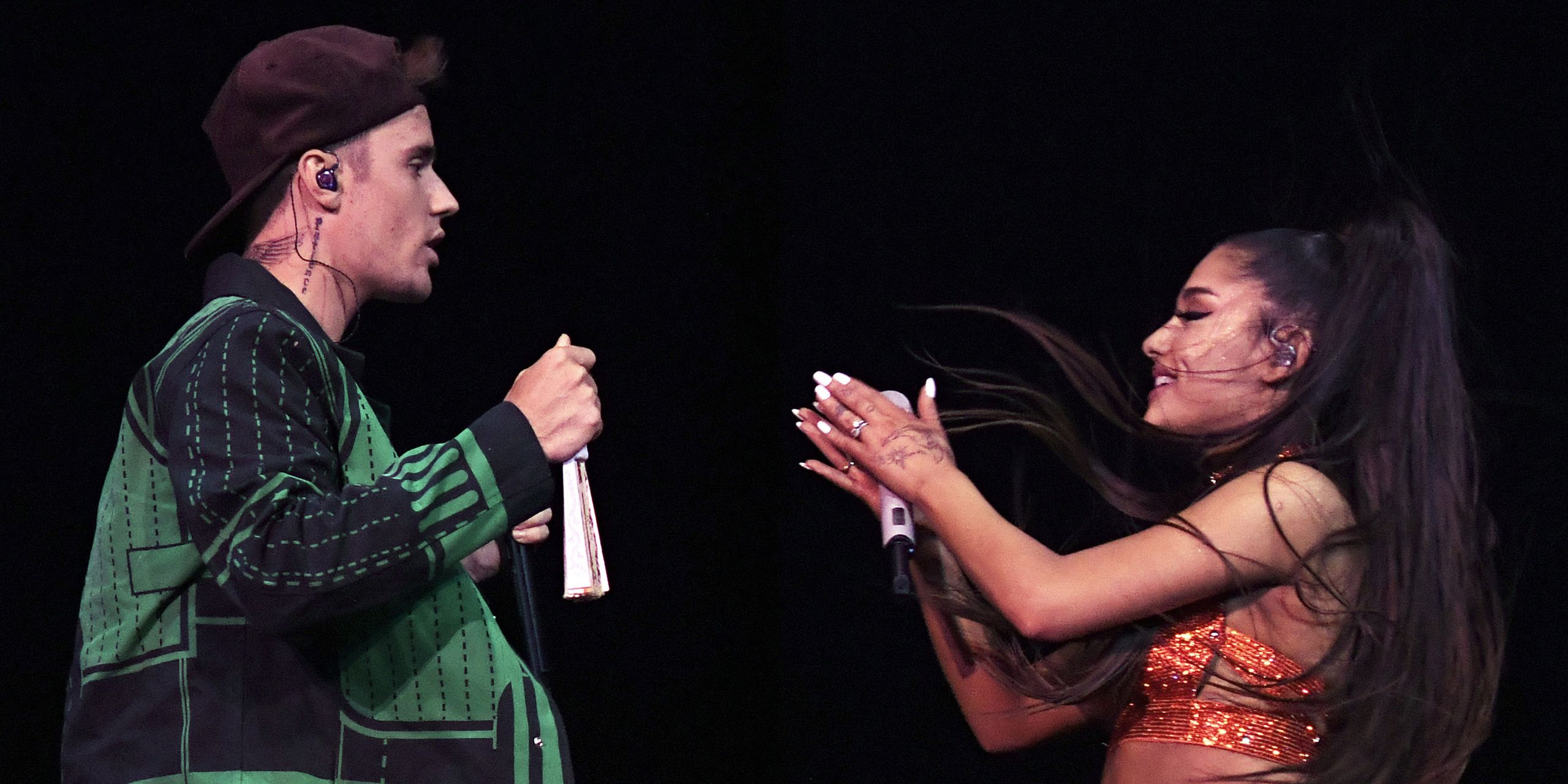 Ariana Grande and Justin Bieber