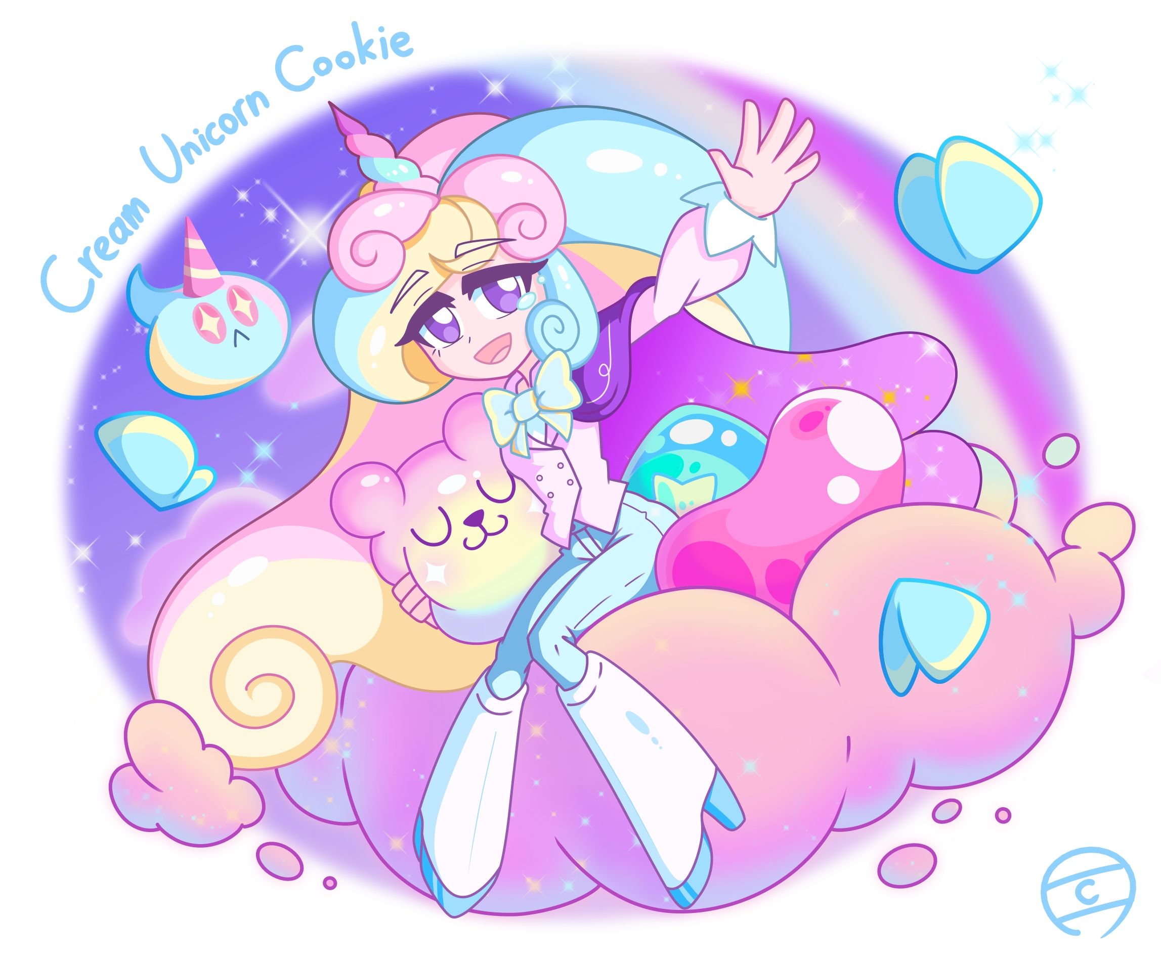 Cream Unicorn Cookie, Fanart