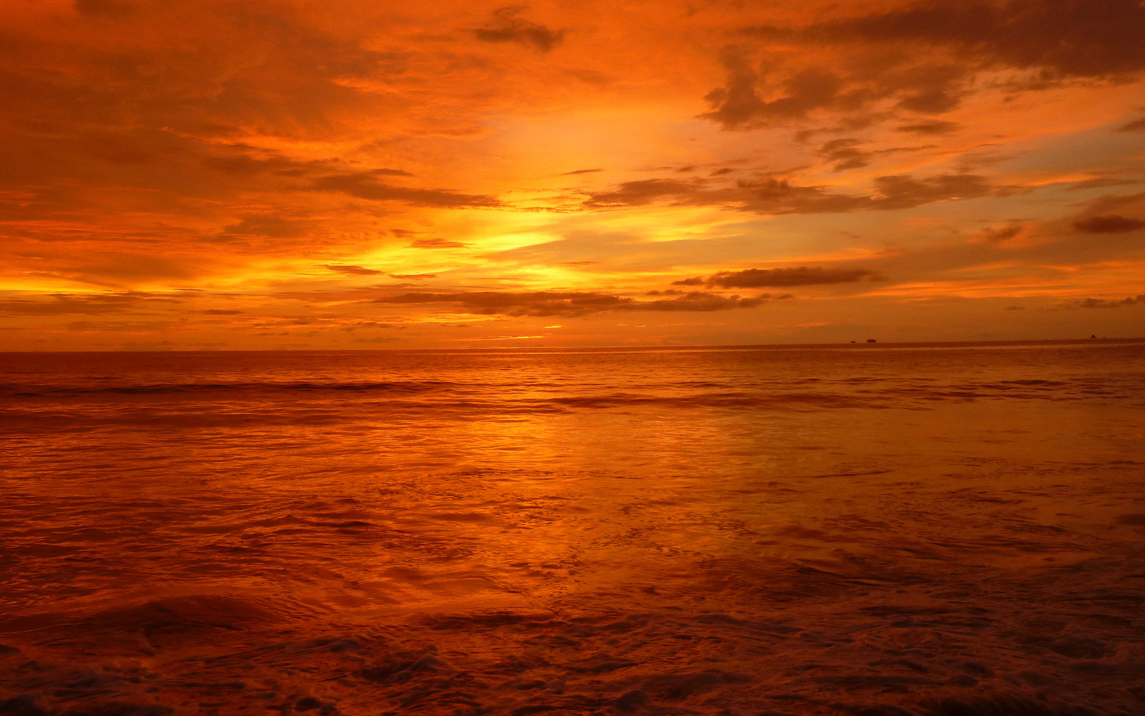 Night Cloud Sea Sunset Nature