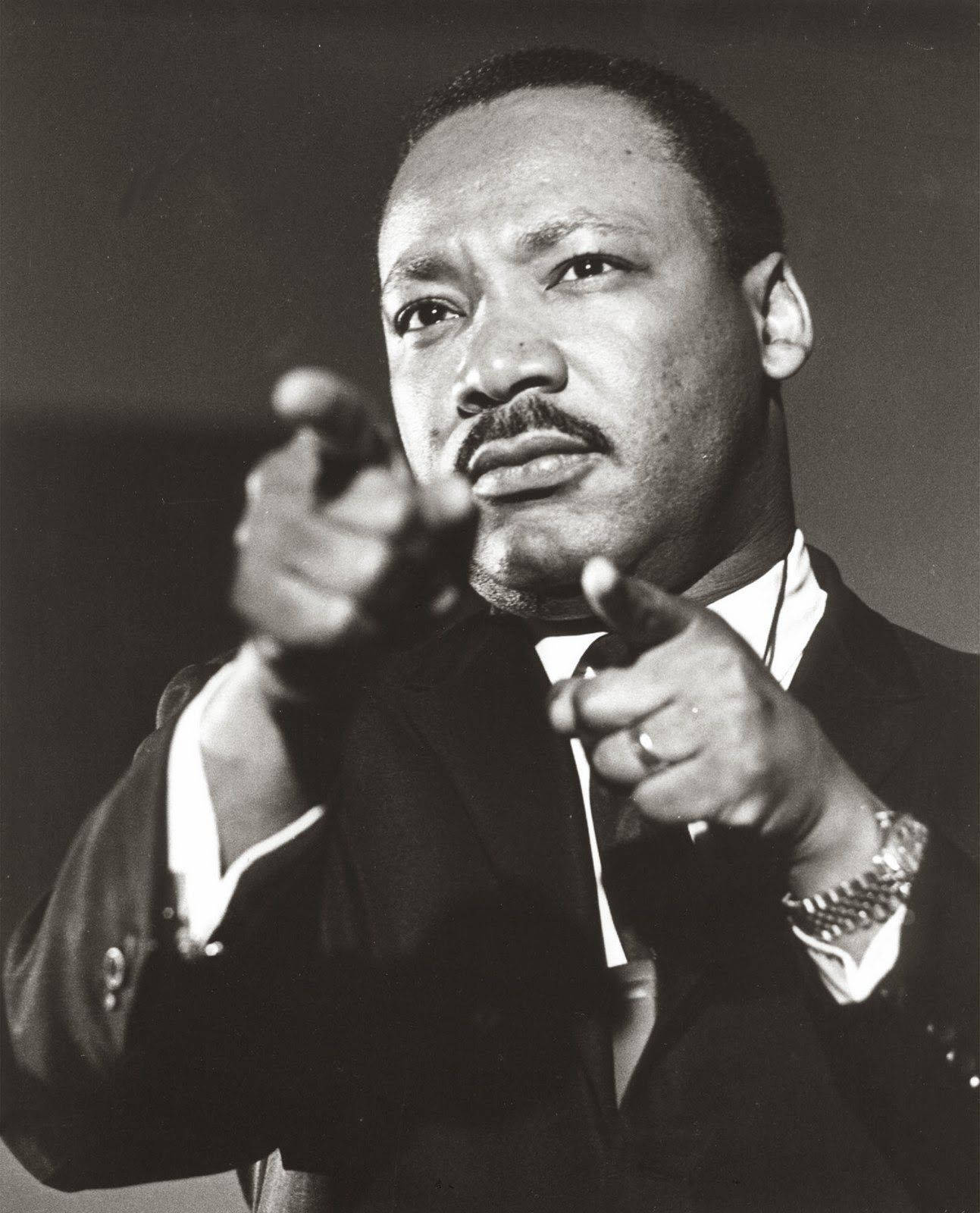Martin Luther King Jr Pointing Fingers