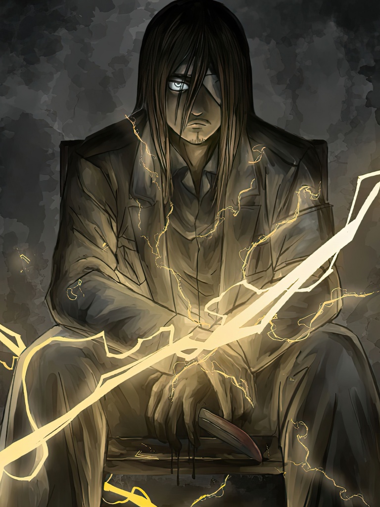 Eren Yeager Wallpaper 4K, Lightning