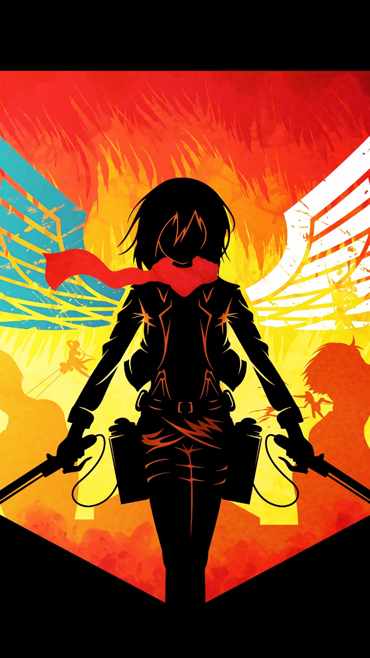 Attack on Titan Wallpaper 4K, Mikasa