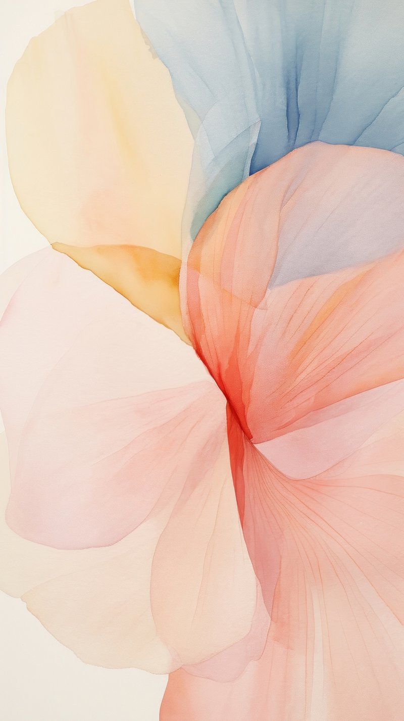 Flower Pastel Watercolor Mobile