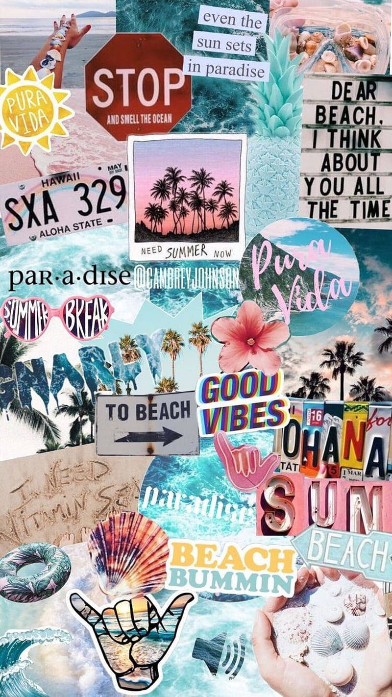 Summer Collage HD Wallpaper