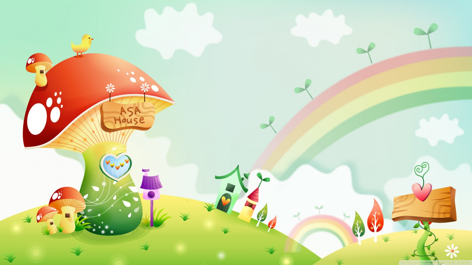 Spring Landscape With Rainbow 2 4K UHD