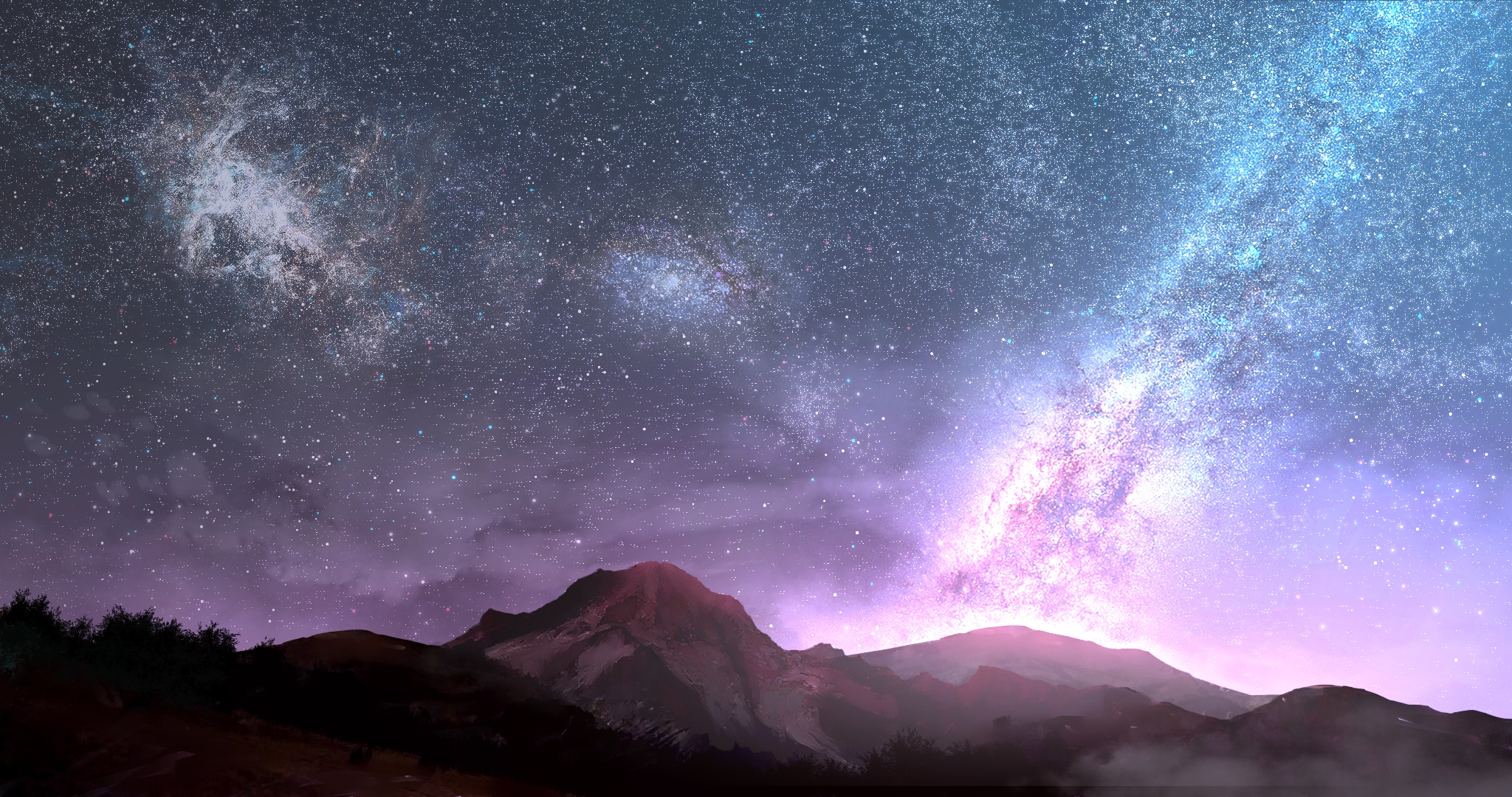 Sci Fi Milky Way HD Wallpaper
