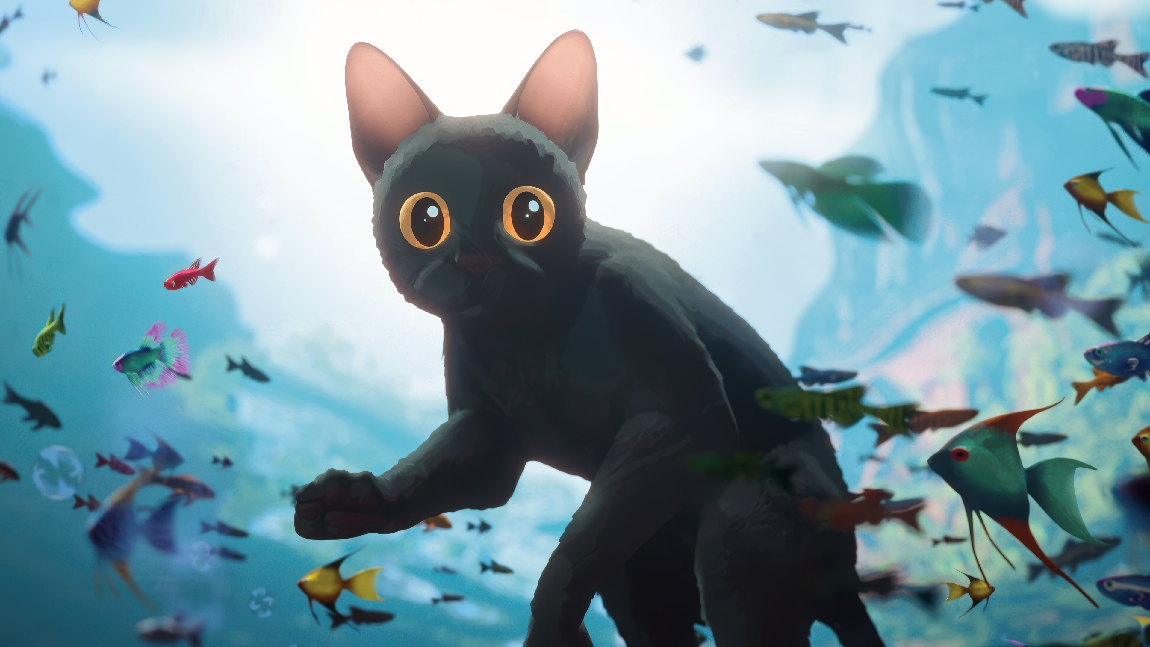 Flow Movie Poster 4K Wallpaper HD PC a